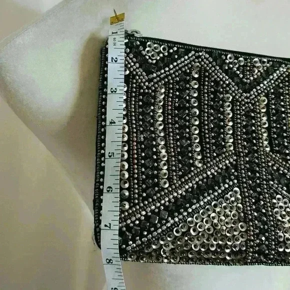 Charming Charlie RSVP Beaded / Sequined Clutch - Picture 2 of 5